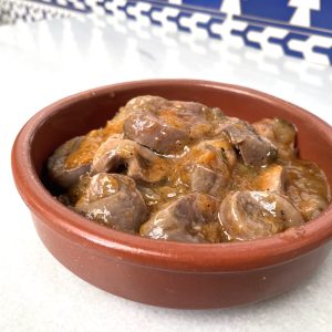 riñones de cerdo en salsa al jerez