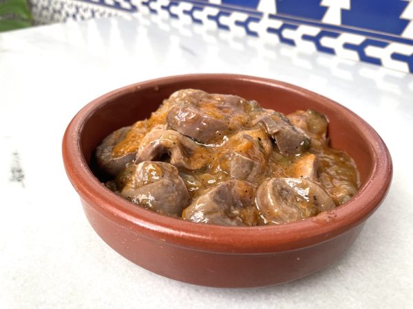 riñones de cerdo en salsa al jerez
